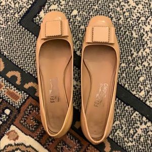 Salvatore Ferragamo Viva Leather Ballet Flat